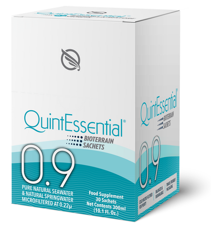 Bottle of Quintessential 0.9 Isotonic Sachets