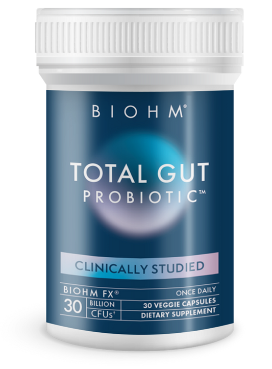 Bottle of Total Gut Probiotic