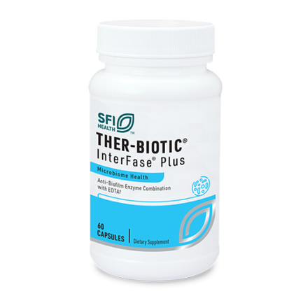 Bottle of Ther-Biotic InterFase Plus 120ct