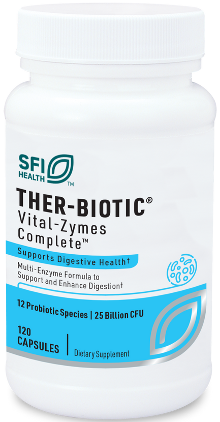 Bottle of Ther-biotic Vital-Zymes Complete