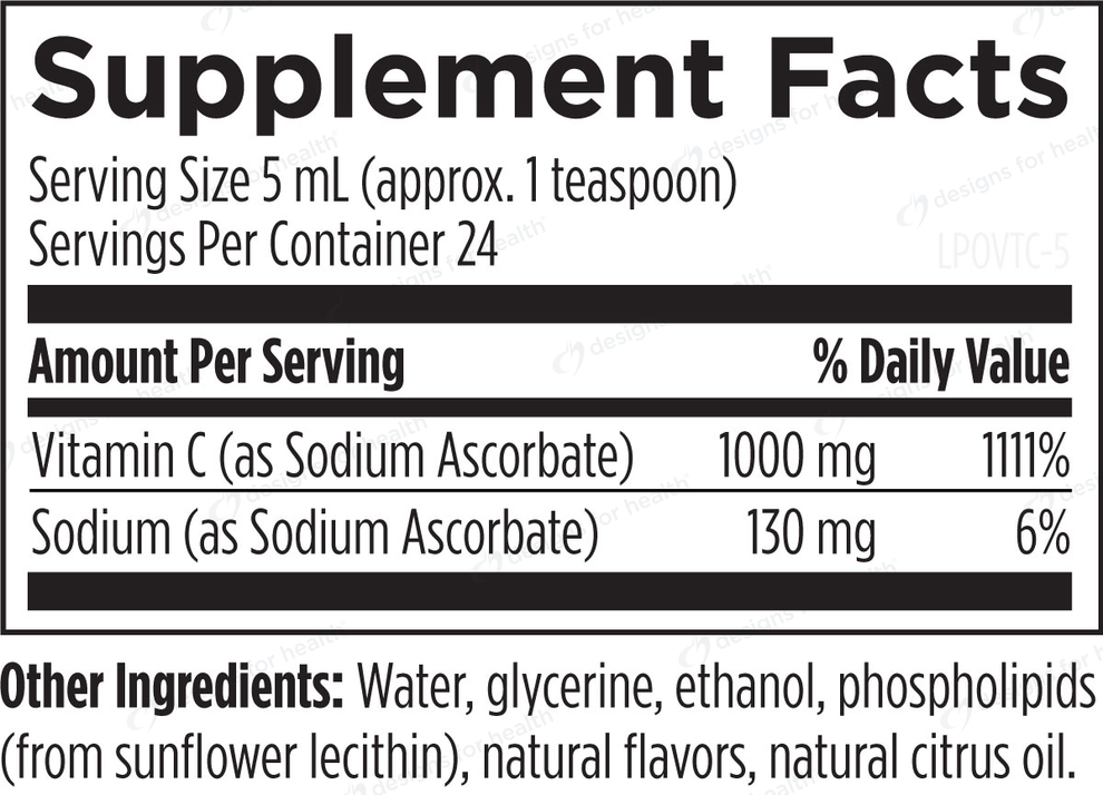 lipo c ingredients Lipo-C Injection Liposomal Vitamin C Complex 3300mg