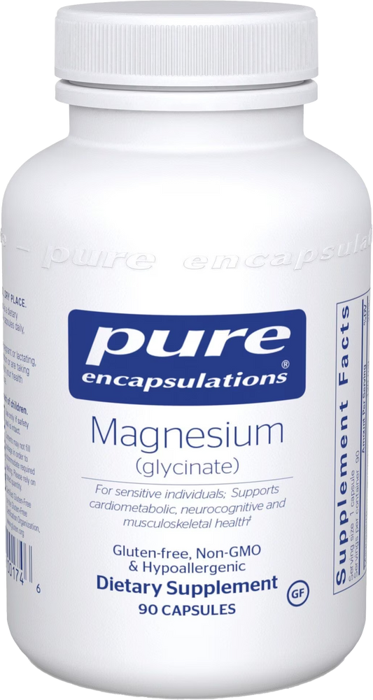 Bottle of Magnesium Glycinate 120mg - 90 ct.