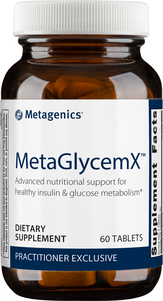 Bottle of MetaGlycemX 60 ct.