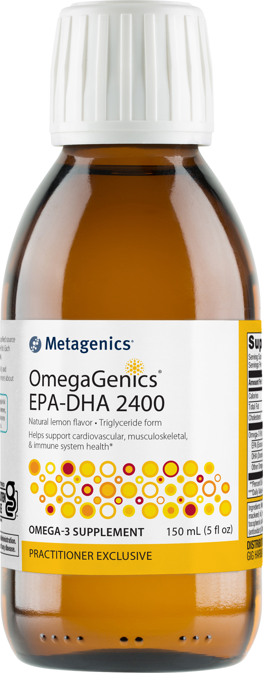Bottle of OmegaGenics EPA-DHA 2400