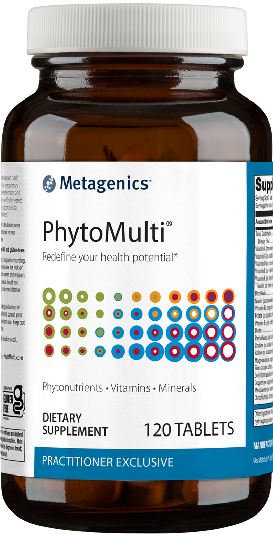 Bottle of PhytoMulti Tablets 120 ct.