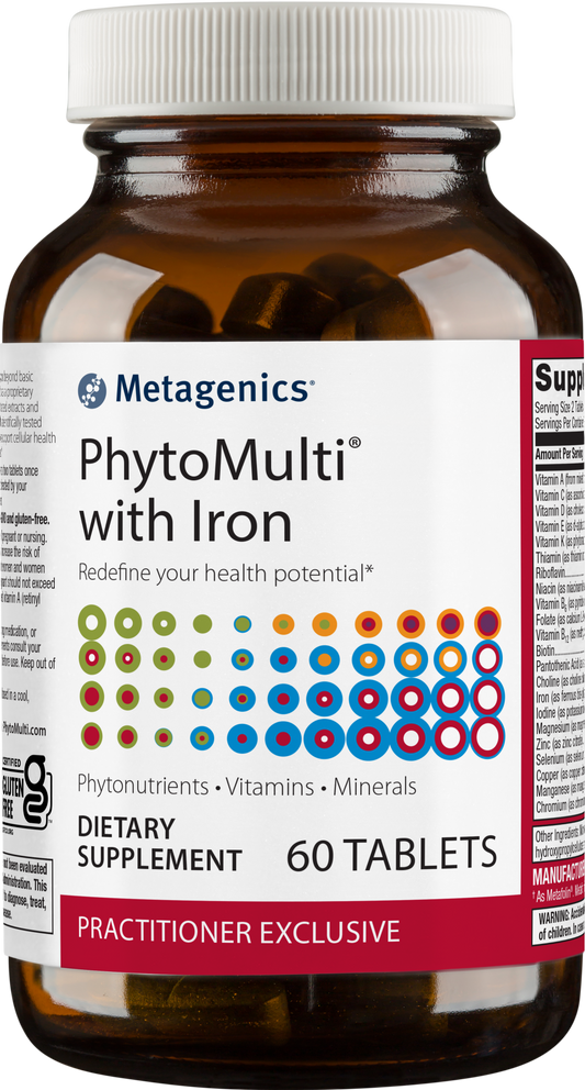 Bottle of PhytoMulti with Iron Tablets 60 ct.