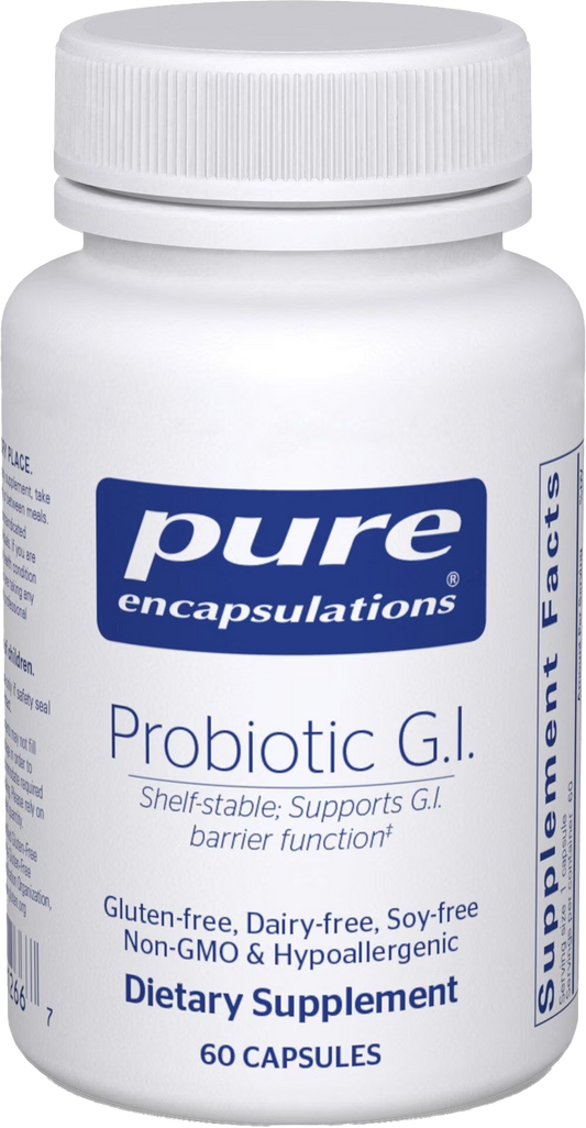 Bottle of Probiotic G.I. 60 ct