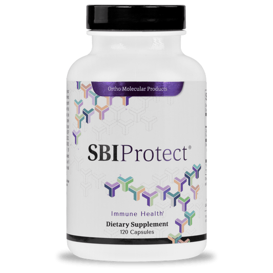 Bottle of SBI Protect capsules
