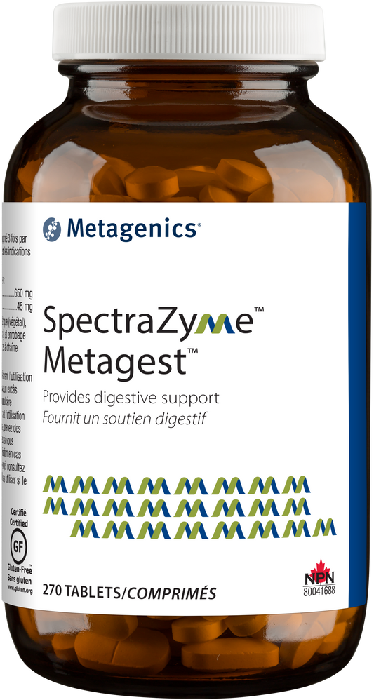 Bottle of SpectraZyme Metagest