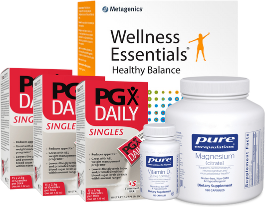 Bottle of 10-Day Detox Basic Supplement Pack - Wellness Essentials Healthy Balance Kit