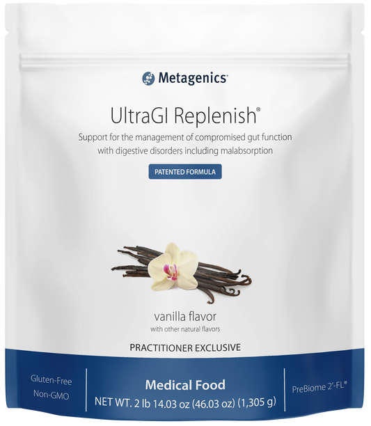 Bottle of UltraGI Replenish  Vanilla