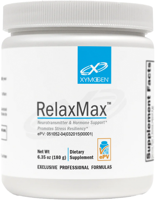 Bottle of RelaxMax Unflavored powder