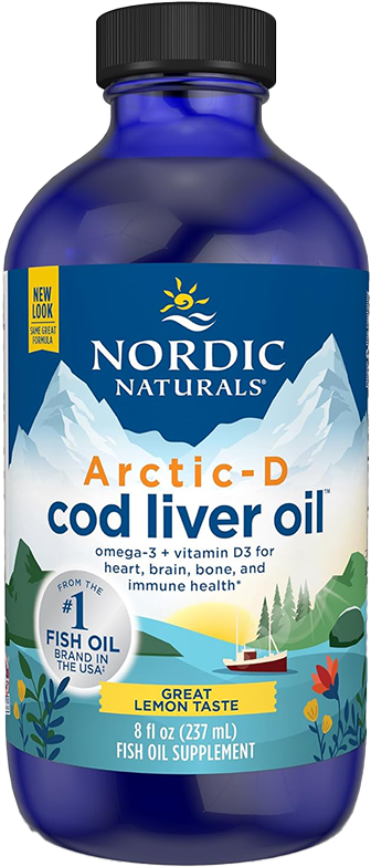 Bottle of Arctic-D Cod Liver Oil - Lemon