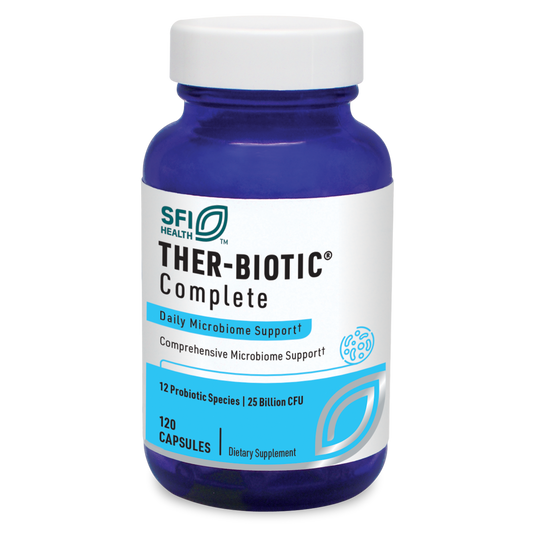 Bottle of Ther-Biotic Complete capsules 120 ct.