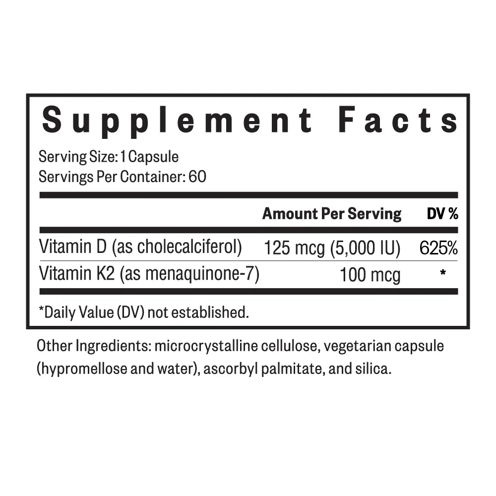 Vitamin D3 + K2