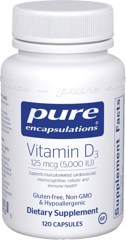 Bottle of Vitamin D3 5000 IU