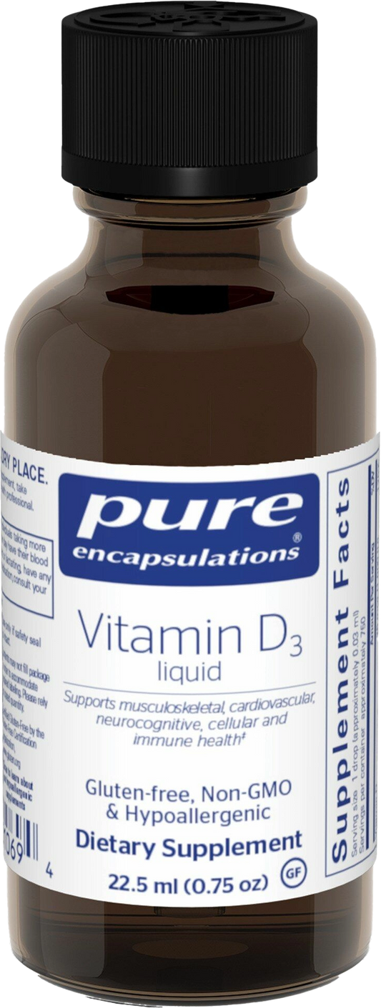Bottle of Vitamin D3 Liquid