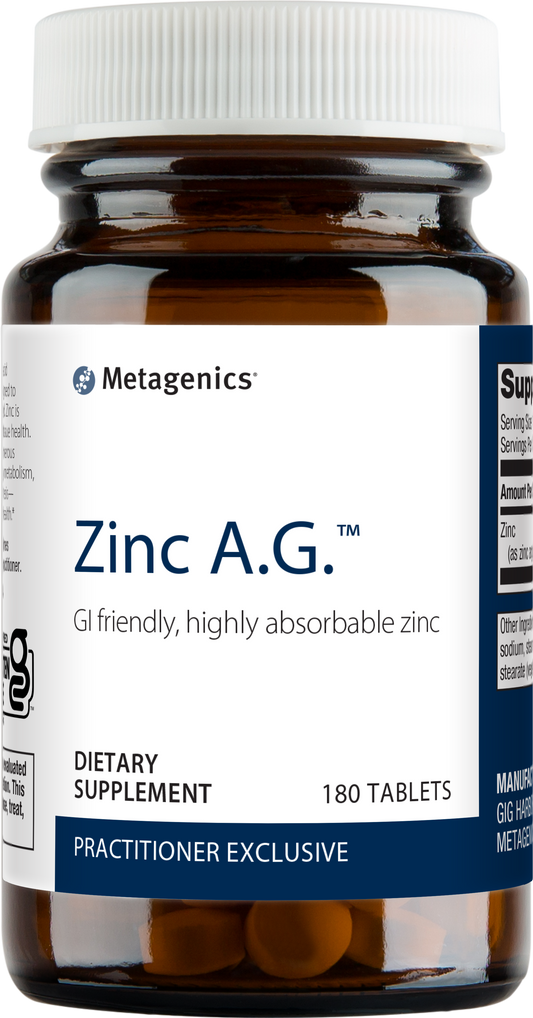 Bottle of Zinc AG 20mg