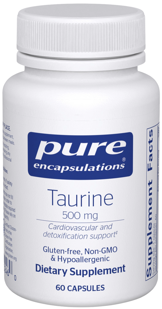 Bottle of Taurine 500 mg