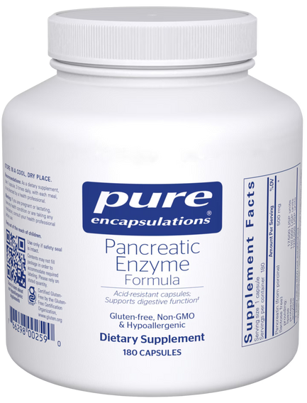 Bottle of Pancreatic Enzyme Formula 180ct