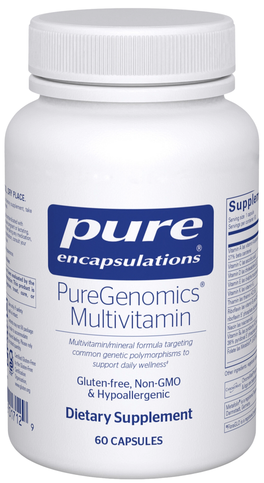 Bottle of PureGenomics Multivitamin 60s