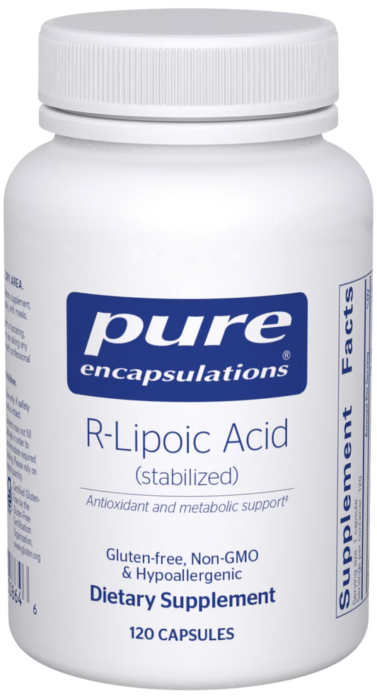 Bottle of R-Lipoic acid 100 mg