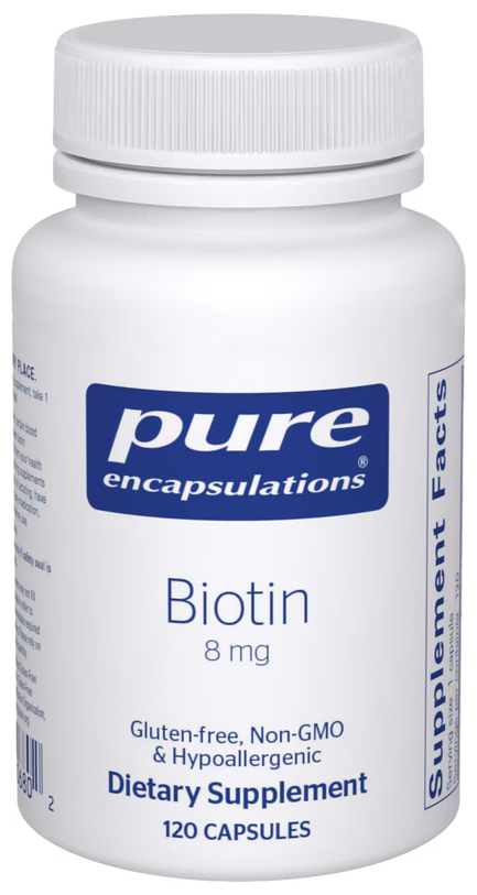 Bottle of Biotin 8mg