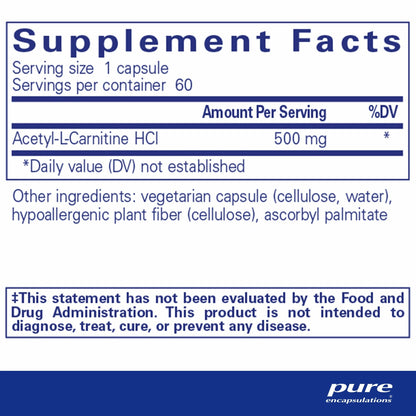 Acetyl-L-Carnitine 500mg