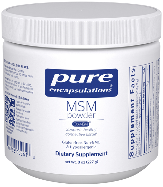 Bottle of MSM Powder