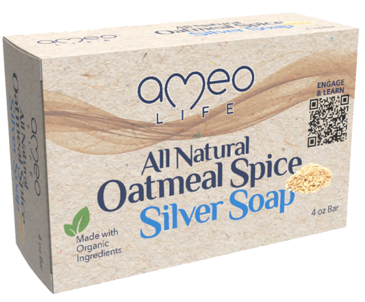 Bottle of Oatmeal Spice Silver Soap