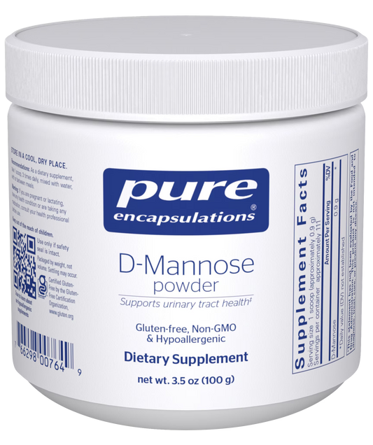 Bottle of D-Mannose powder 100 grams