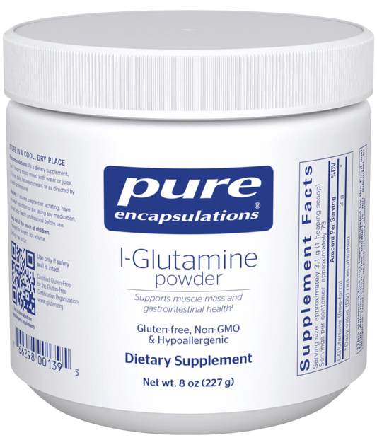 Bottle of L-Glutamine Powder