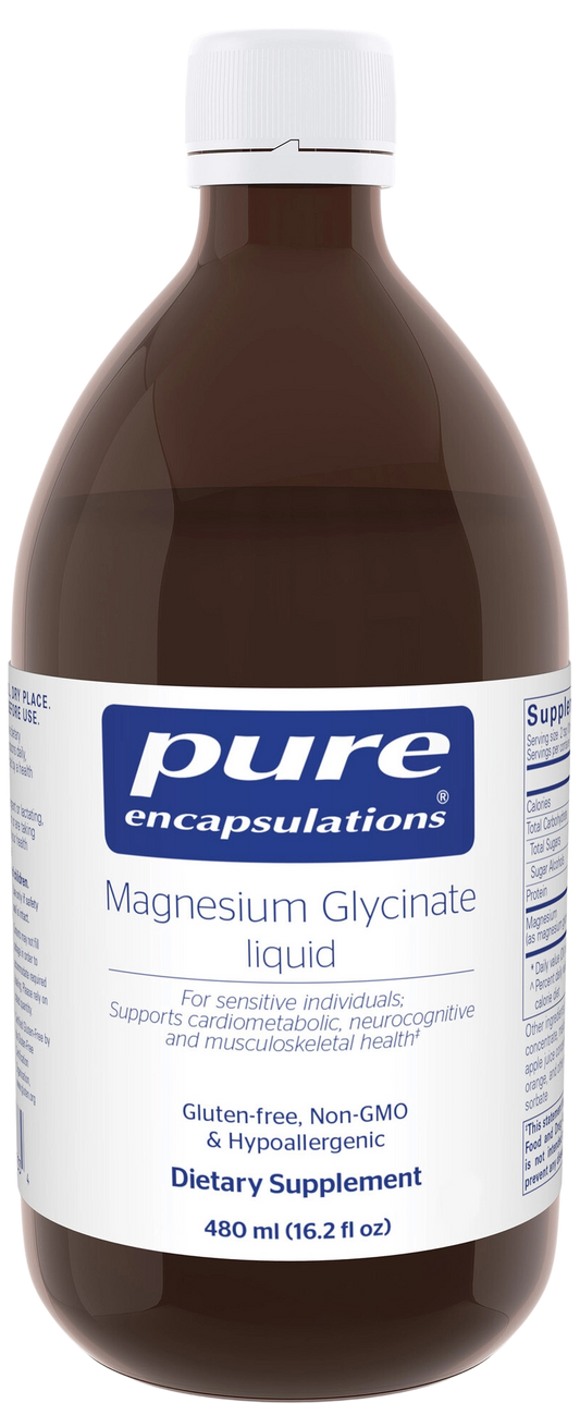 Bottle of Magnesium Glycinate Liquid