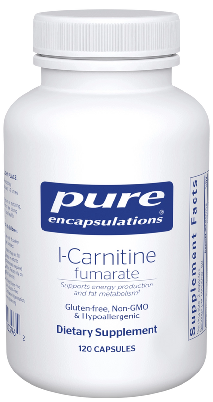 Bottle of L-carnitine fumerate 120 ct.