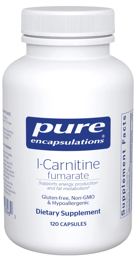 Bottle of L-carnitine fumerate 120 ct.