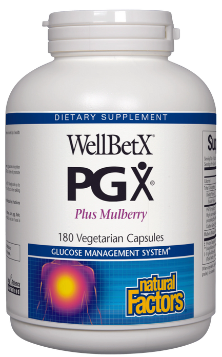 Bottle of PGX WellBetX with Mulberry
