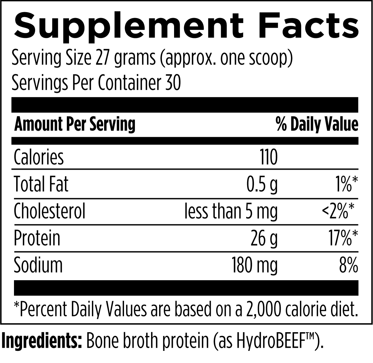 PurePaleo Protein Unflavored (Bone Broth Protein Isolate)