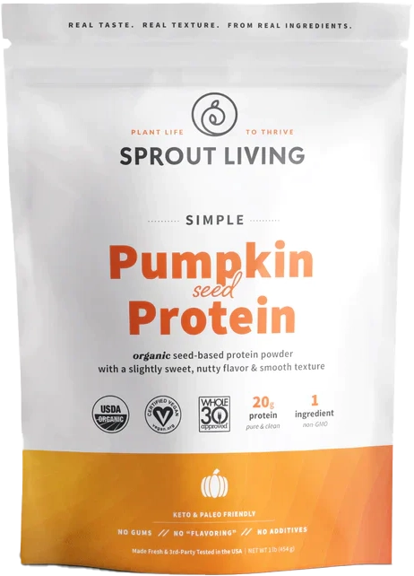 Bottle of Organic Pumpkin Seed Protein