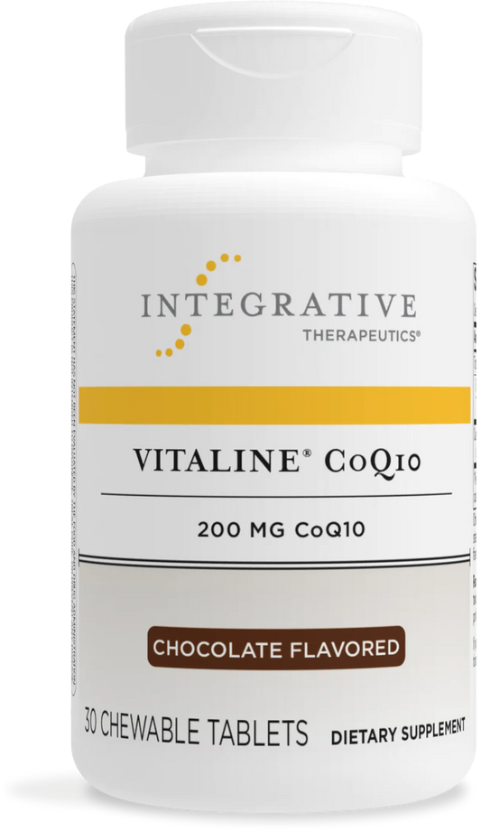 Bottle of CoQ10 (Vitaline) 200mg, Chocolate