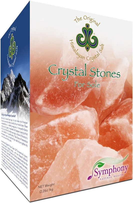 Bottle of Crystal Salt Stones for Sole