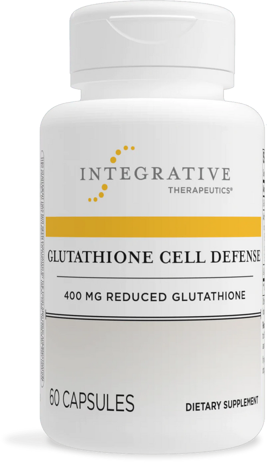 Bottle of Glutathione Cell Defense (Formally Recancostat 400)