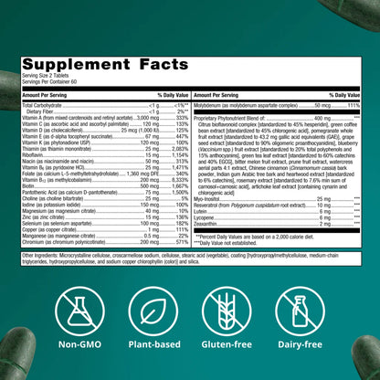 PhytoMulti® Multivitamin Tablets 120ct