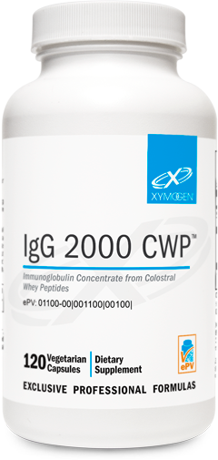Bottle of IgG 2000 CWP Capsules