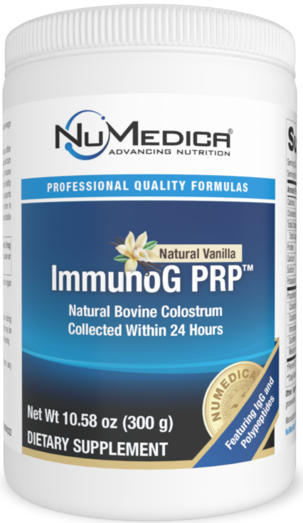 Bottle of ImmunoG PRP - Powder Vanilla