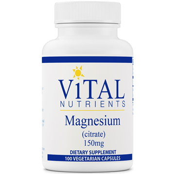 Bottle of Magnesium (Citrate) 150 mg