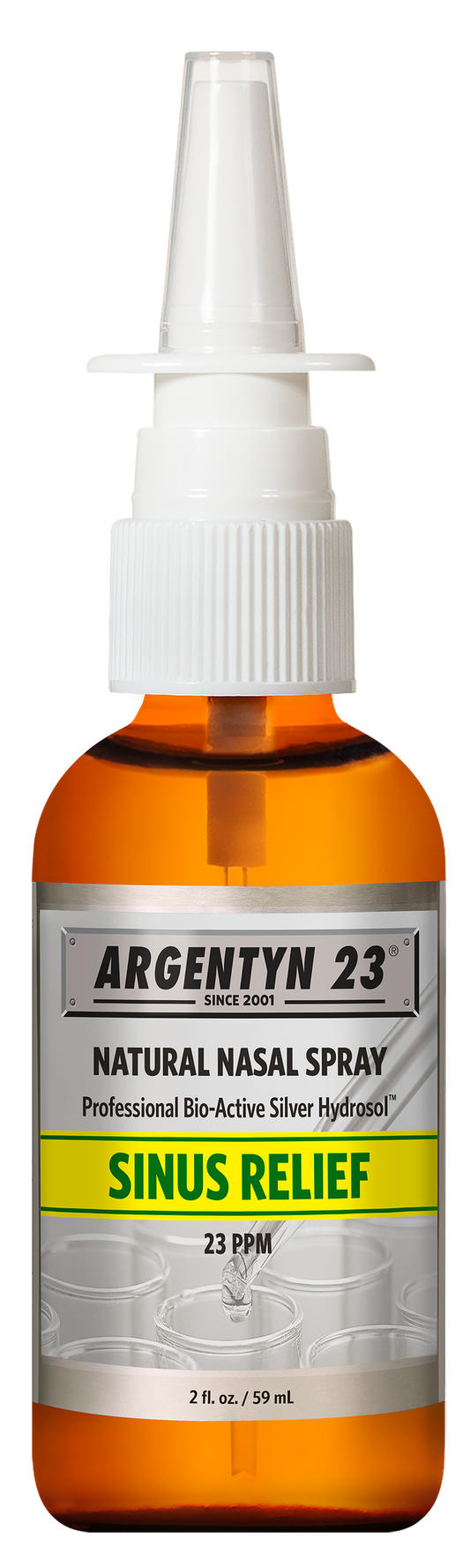 Bottle of Argentyn 23 Bio-Active Silver Nasal Spray/Sinus Relief 2 oz.