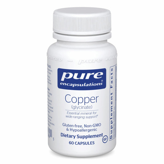 Bottle of Copper Glycinate 60cap
