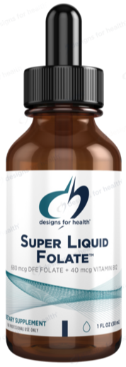 Bottle of Super Liquid Folate 1 fl oz (30 mL)
